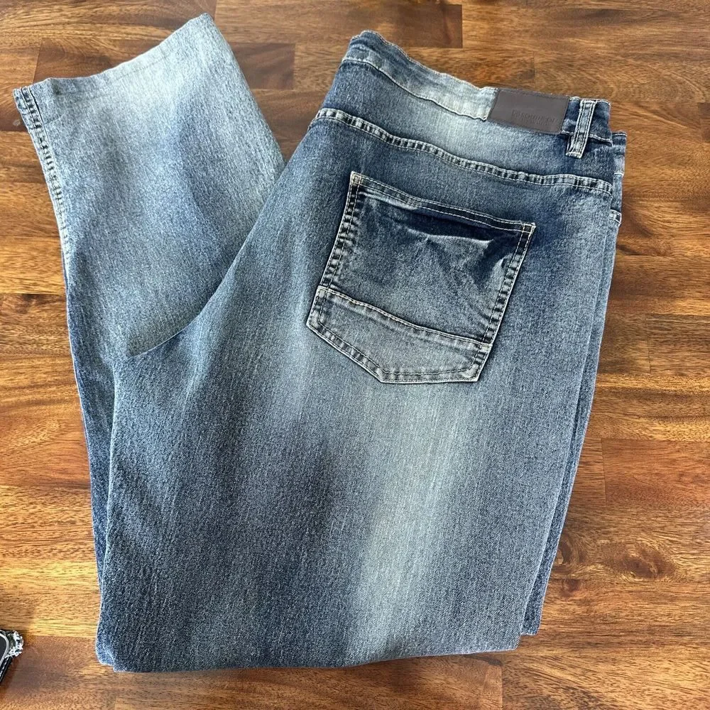 South Pole Jeans with Paint, Rip and‎ Fading Effects Measures 46x30 Hemmed